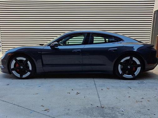 Volcano Grey Metallic 2025 Porsche Taycan 4S