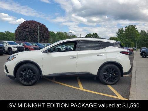 Pearl White Tricoat 2024 Nissan Murano SV Intelligent AWD