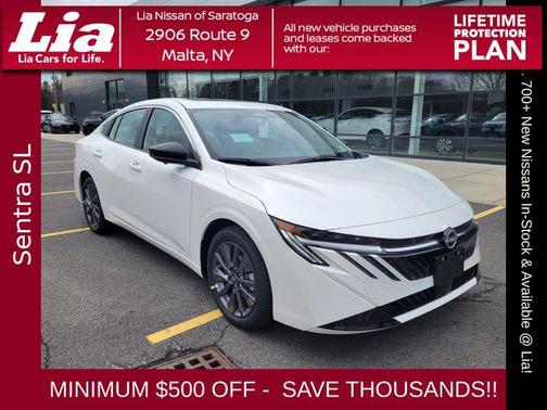 Aspen White Tricoat 2026 Nissan Sentra SL