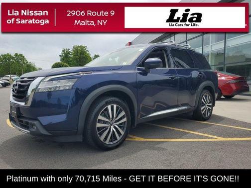 Deep Ocean Blue Pearl 2022 Nissan Pathfinder Platinum 4WD
