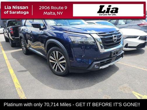 Deep Ocean Blue Pearl 2022 Nissan Pathfinder Platinum 4WD