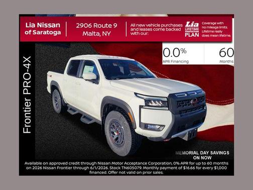 Glacier White 2026 Nissan Frontier PRO-4X
