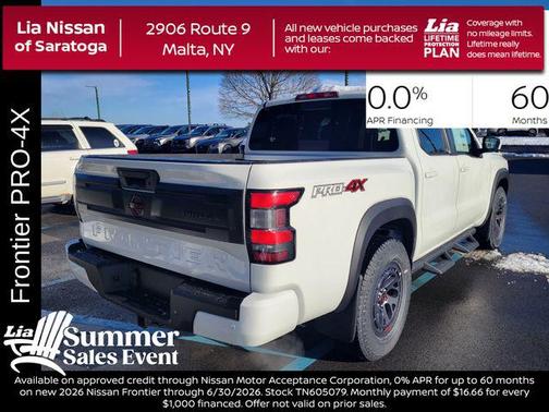 Glacier White 2026 Nissan Frontier PRO-4X