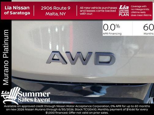 Champagne Silver Metallic 2026 Nissan Murano Platinum
