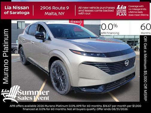 Champagne Silver Metallic 2026 Nissan Murano Platinum