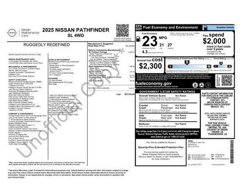 2025 Nissan Pathfinder SL 4WD