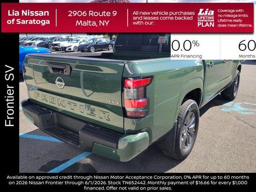 Tactical Green Metallic 2026 Nissan Frontier SV