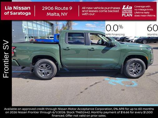 Tactical Green Metallic 2026 Nissan Frontier SV