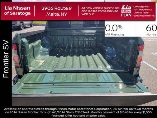 Tactical Green Metallic 2026 Nissan Frontier SV