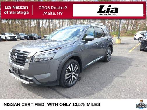Gun Metallic 2025 Nissan Pathfinder Platinum 4WD