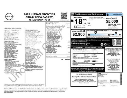 2025 Nissan Frontier PRO-4X