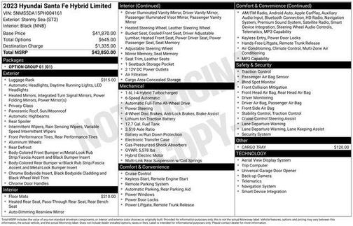 Stormy Sea 2023 Hyundai SANTA FE Limited