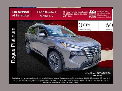 Gun Metallic 2026 Nissan Rogue Platinum