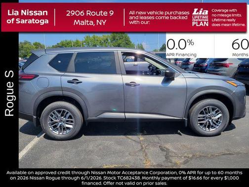 Gun Metallic 2026 Nissan Rogue S