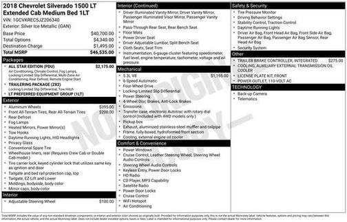2018 Chevrolet Silverado 1500 1LT