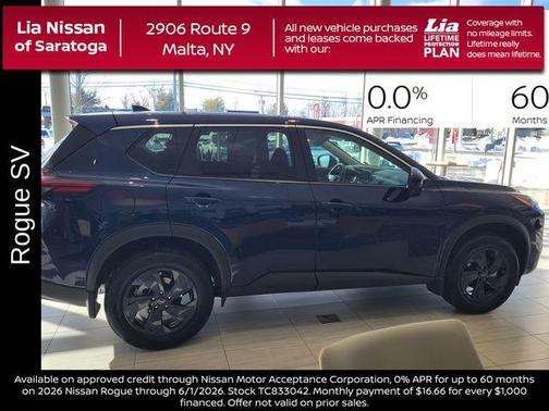 Deep Ocean Blue Pearl 2026 Nissan Rogue SV