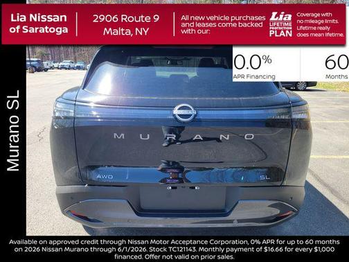 Super Black 2026 Nissan Murano SL