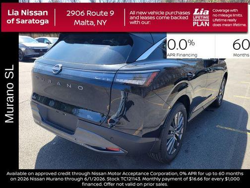 Super Black 2026 Nissan Murano SL