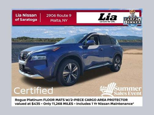 Caspian Blue Metallic 2023 Nissan Rogue Platinum
