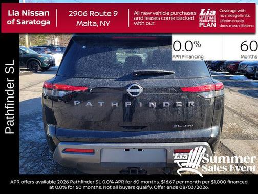 Super Black 2026 Nissan Pathfinder SL