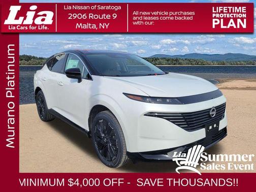 Everest White Pearl Tricoat/Super Black 2026 Nissan Murano Platinum
