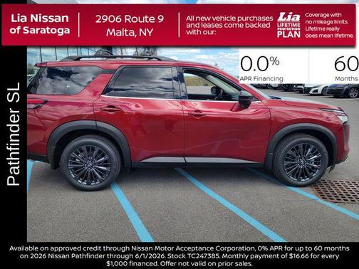 Scarlet Ember Tintcoat 2026 Nissan Pathfinder SL