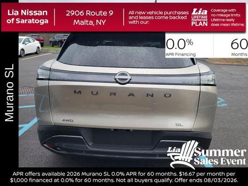 Champagne Silver Metallic 2026 Nissan Murano SL