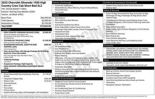 2025 Chevrolet Silverado 1500 High Country