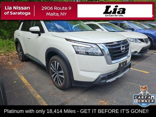 Pearl White Tricoat 2024 Nissan Pathfinder Platinum 4WD