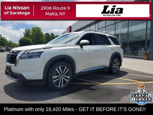Pearl White Tricoat 2024 Nissan Pathfinder Platinum 4WD