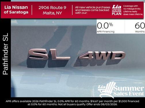 Baltic Teal 2026 Nissan Pathfinder SL