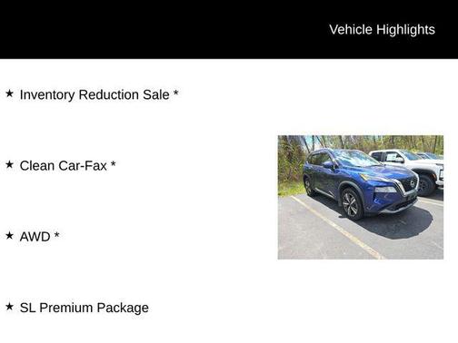 Caspian Blue Metallic 2022 Nissan Rogue SL