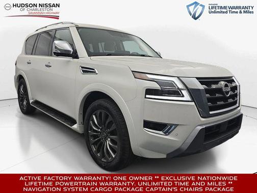 Aspen White Tricoat 2024 Nissan Armada Platinum 4WD