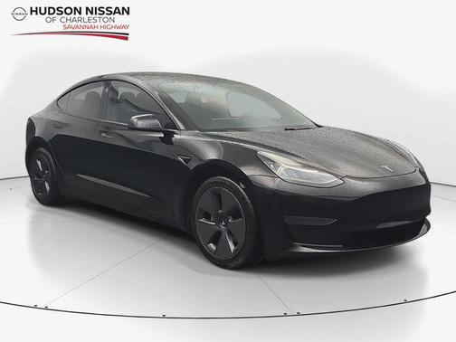 Solid Black 2021 Tesla Model 3 Standard Range Plus