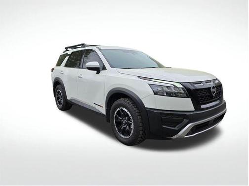 Glacier White 2025 Nissan Pathfinder Rock Creek 4WD