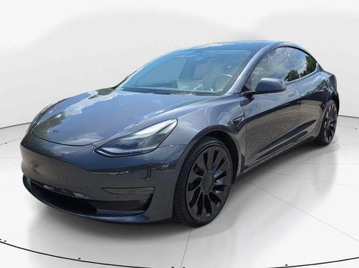 Midnight Silver Metallic 2022 Tesla Model 3 Performance