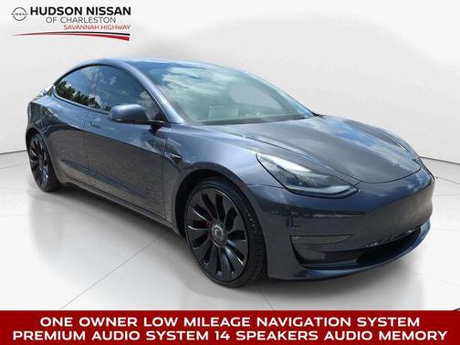 Midnight Silver Metallic 2022 Tesla Model 3 Performance