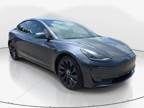 Midnight Silver Metallic 2022 Tesla Model 3 Performance