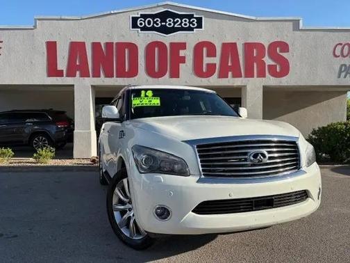 Moonlight White 2014 INFINITI QX80 Base