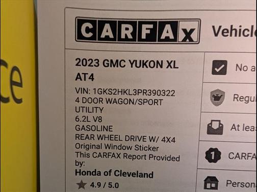 2023 GMC Yukon XL 4WD AT4