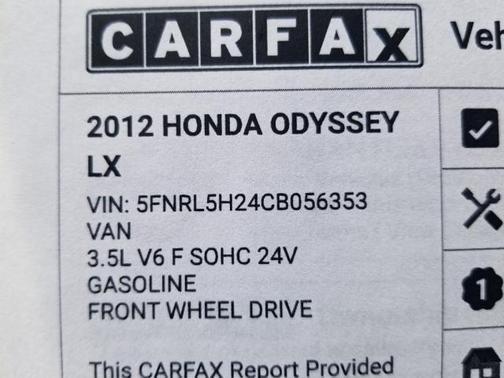 2012 Honda Odyssey LX