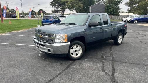 Blue Granite Metallic 2012 Chevrolet Silverado 1500 4WD Ext Cab 143.5" LT