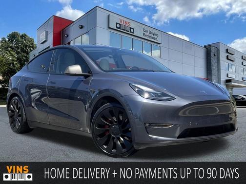 Gray 2022 Tesla Model Y Performance