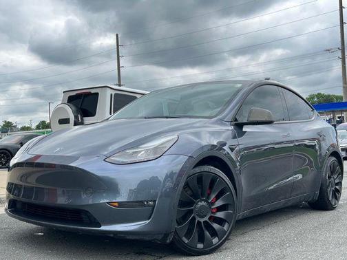 Gray 2022 Tesla Model Y Performance
