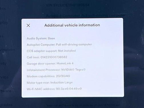 2017 Tesla Model S 75