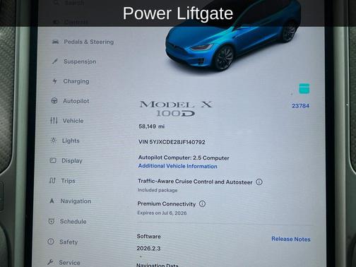 Midnight Silver Metallic 2018 Tesla Model X 100D