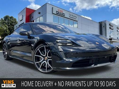 Black 2023 Porsche Taycan Turbo S