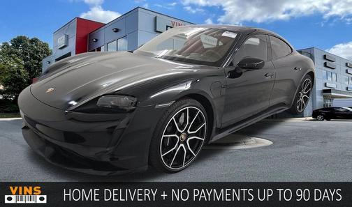 Black 2023 Porsche Taycan Turbo