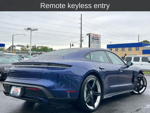 Gentian Blue Metallic 2021 Porsche Taycan Turbo