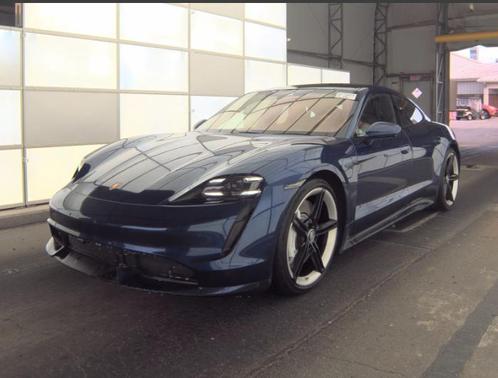 Blue 2021 Porsche Taycan Turbo S